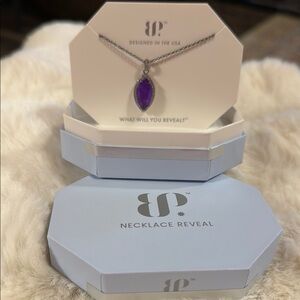 Necklace Reveal Purple Pendant Necklace